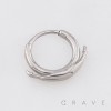 ABSTRACT DOLPHIN WAVE MARINE 316L SURGICAL STEEL EARRING